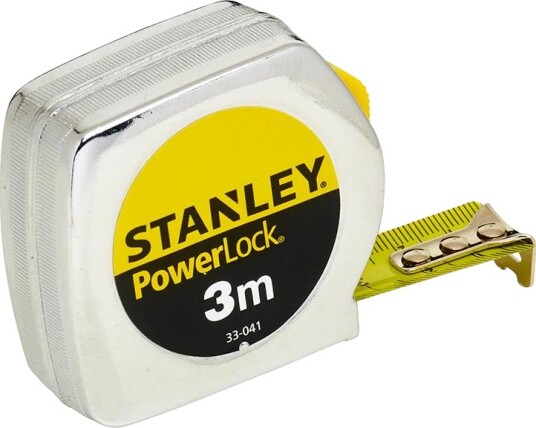 STANLEY Powerlock 0 33 218 Målebånd 3 meter Måleinstrumenter