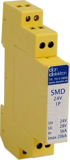 Dan Delektron Transientbeskyttelse SMD 24v 1Par f/din Skinne