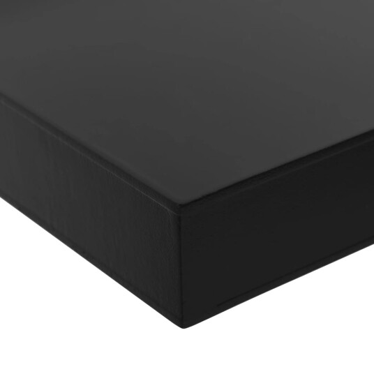 vidaXL Vegghyller 2 stk svart 120x20x3,8 cm