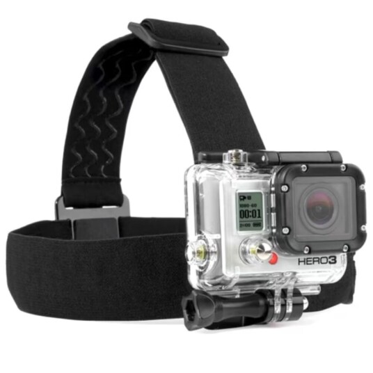 Elastisk Hodefeste for GoPro Alle modeller Elastisk Hodefeste for GoPro Alle modeller