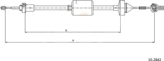 Clutchkabel COFLE 10.2842 Clutchkabel COFLE 10.2842