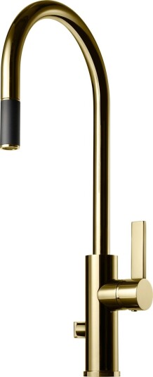 Kjøkkenbatteri Tapwell Arman ARM885 med Uttrekkbar Tut Honey Gold