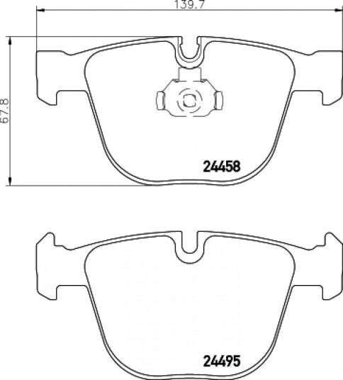 Bremseklosser HELLA 8DB 355 013-171