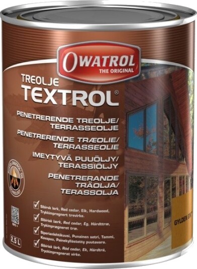 Treolje Owatrol Textrol med Farge