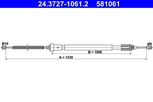 Bremsewire ATE 24.3727 1061.2 Bremsewire ATE 24.3727 1061.2