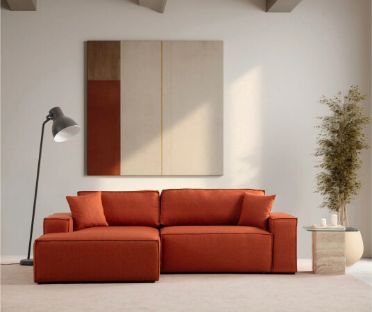 Munehiro Hjørnesovesofa Oransje