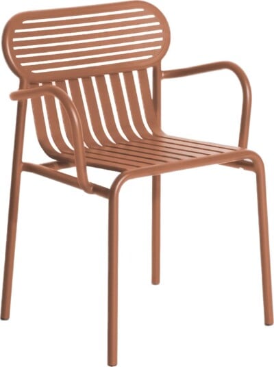Petite Friture WEEK END Spisestuestol med Armlener Terrakotta