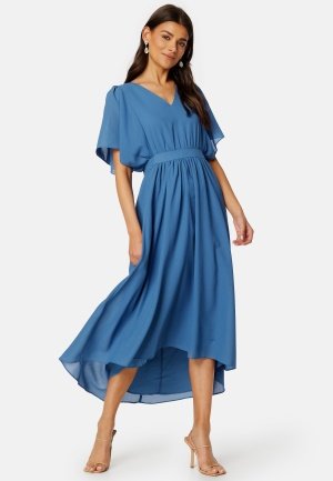 VILA Mirage 2/4 V-Neck Ankle Dress Federal Blue 42