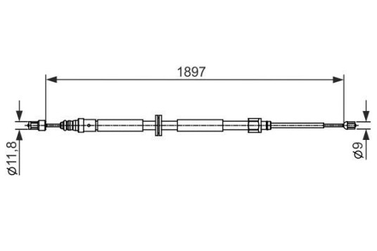 Bremsewire BOSCH 1 987 482 433