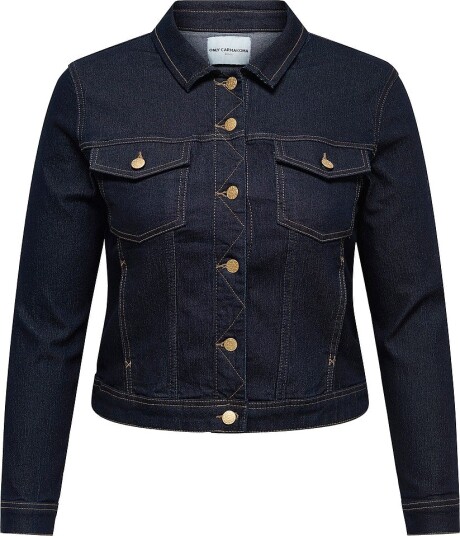 Only Carmakoma Denim jakke carWespa LS Rinse Jacket Dnm Blå