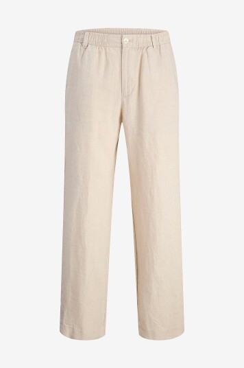 Jack & Jones   Chinos jpstKarl jjLawrence Linen Chino SN   Grå