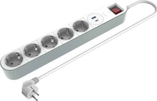 Dacota DASP5 overspenningsvern 5 uttak + USB Dacota DASP5 overspenningsvern 5 uttak + USB