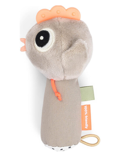 Done by Deer Sensory Rattle Tiny Farm Sand - Beige - 14XØ 6CM Done by Deer Sensory Rattle Tiny Farm Sand - Beige - 14XØ 6CM