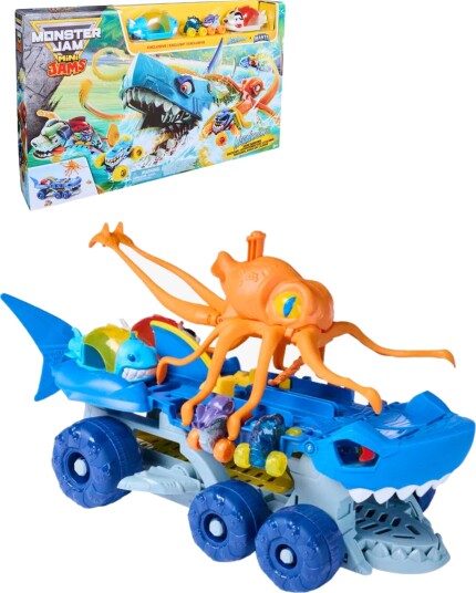 Monster Jam Mini Jams Megalodon Carrier Multi/patterned One Size Monster Jam Mini Jams Megalodon Carrier Multi/patterned One Size