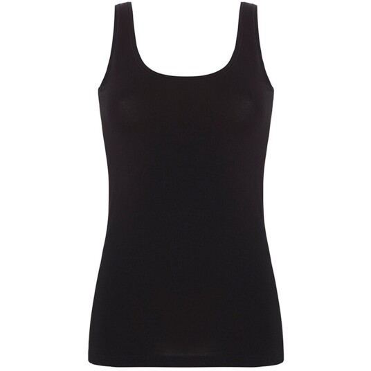 Femilet Basic Cotten Tank topp svart Størrelse: 44 Kvinner Femilet Basic Cotten Tank topp svart Størrelse: 44 Kvinner