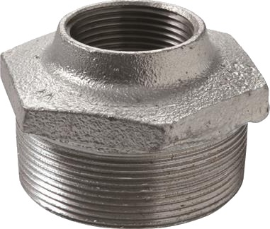 Nippelmuffe Galvaniseret 2 -1 1/2