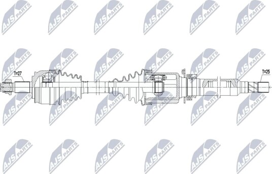 NTY NPW FT 094 Drivaksel NTY NPW FT 094 Drivaksel