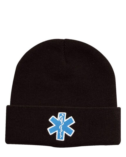 Rothco Watch Cap 'Star Of Life' svart Svart Rothco Watch Cap 'Star Of Life' svart Svart