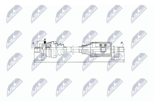 Nty Drivaksel NTY NPW ME 027
