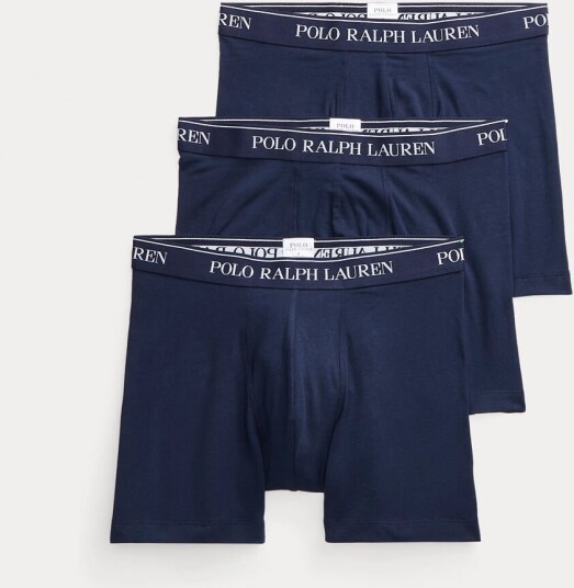 Ralph Lauren Boxershorts Classic Trunks 3pk Navy M