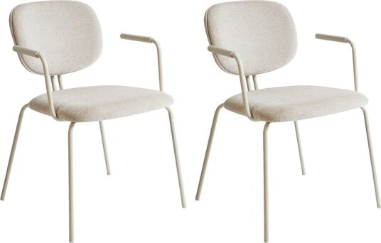 Sett med 2 spisestuestoler Carille -