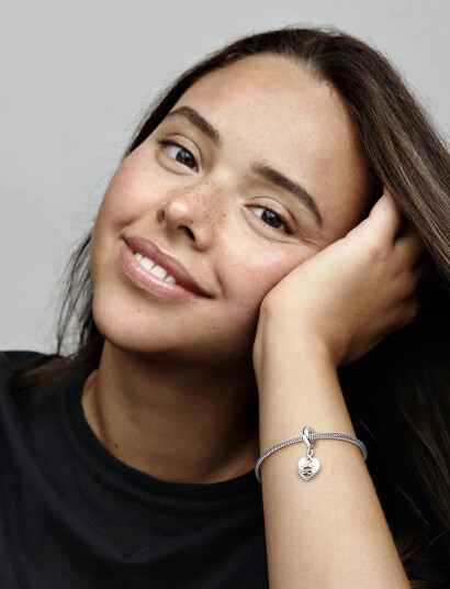 Pandora Friends And Infinity Heart Sterling Silver Dangle With Clear Cubic Zirconia - Silver - ONE SIZE Pandora Friends And Infinity Heart Sterling Silver Dangle With Clear Cubic Zirconia - Silver - ONE SIZE