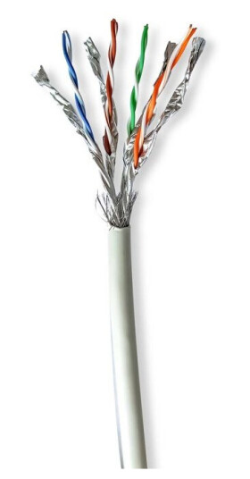 Nedis CAT7 Nettverkskabel 50m S/FTP Grå med Trekkboks Nedis CAT7 Nettverkskabel 50m S/FTP Grå med Trekkboks