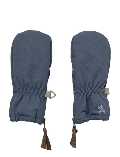 Wheat Technical Mittens Zipper - Navy - XS