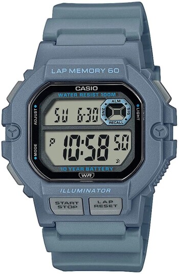Casio Herreklokke WS 1400H 2AVEF Timeless Collection LCD/Gummi