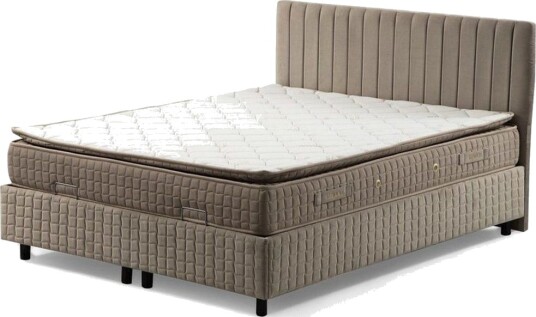 Dobbel madrass base og hodegjerde Sudamal Sett Brun 160 x 114 x 200 cm