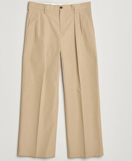 Filippa K Milo Cotton Trousers Canvas Beige