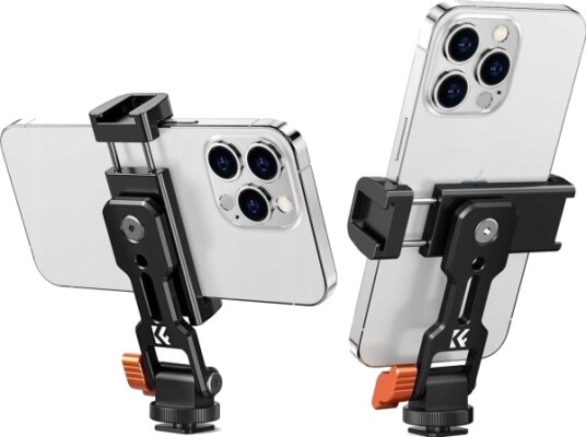 K&F Stativholder Til Stativ 1/4" For Telefon Smarttelefon Roterbar I Metall K&F / Kf31.094 / Ms18