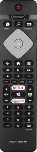 Lamex Erstatningsfjernkontroll Til Tv Philips Ambilight Smart Netfl Lxp398gr10