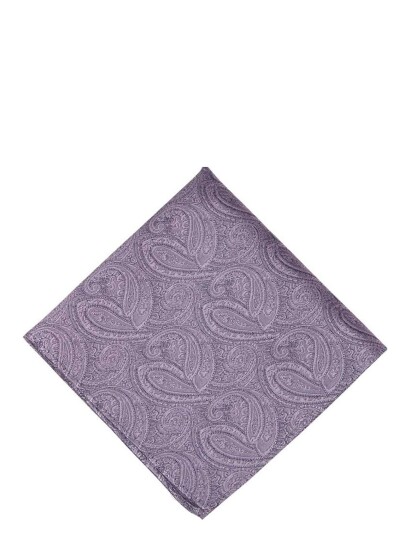 Portia 1924 Paisley Silk Pocket Square - Pink - ONE SIZE