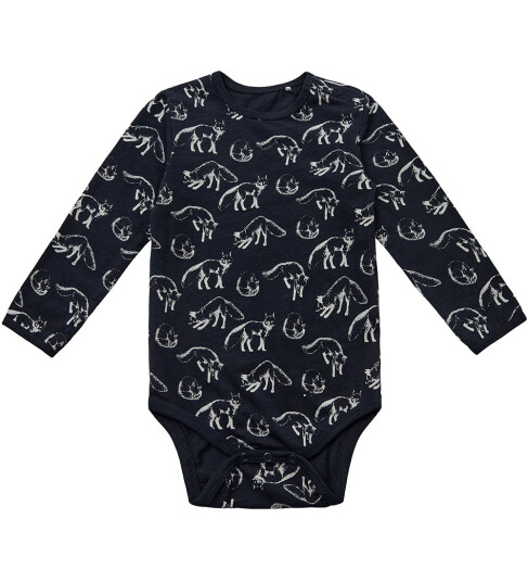 Sofie Schnoor Petit by Body L/æ Dark Blue m. Ulver 56 Langermet Body Blå