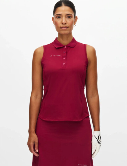 Röhnisch Nicky Sleeveless Poloshirt Red S