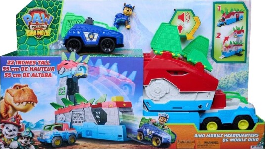 Paw Patrol Lekesett Dino Mobile Hovedkvarter Dino-Filmen Paw Patrol Onesize Leketøy Blå Grønn Gul Rød Paw Patrol Lekesett Dino Mobile Hovedkvarter Dino-Filmen Paw Patrol Onesize Leketøy Blå Grønn Gul Rød