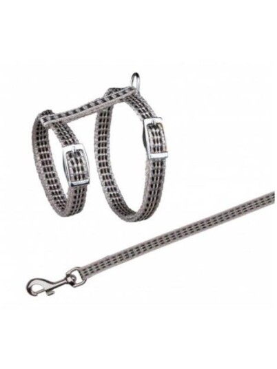 Trixie Harness With Lead Reflecting Assorted Colours