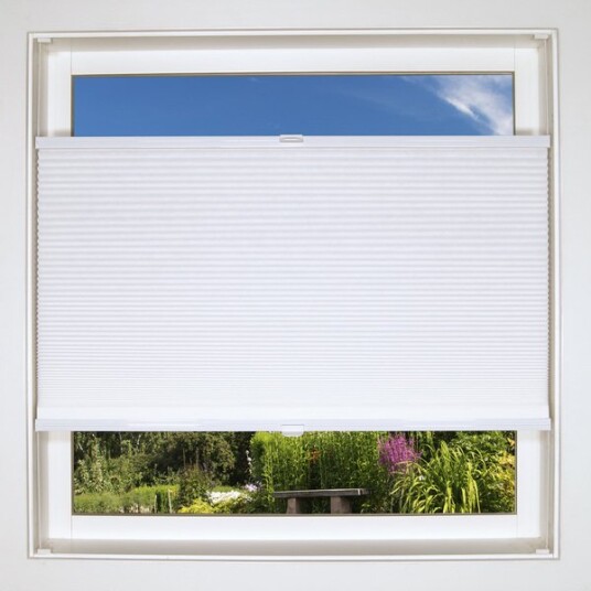 Vista Plisségardin utspent 80x160 lysfiltrerende hvit Vista Plisségardin utspent 80x160 lysfiltrerende hvit