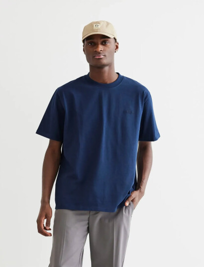 Woodbird Wbbaine Base Tee - Navy - XL