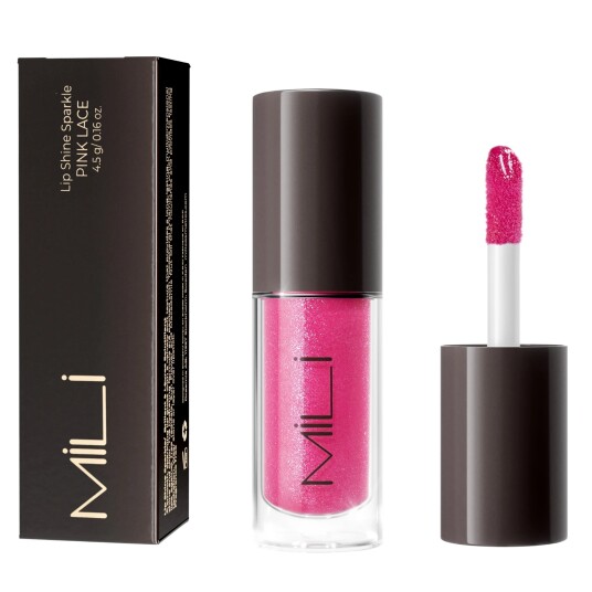 MILI Cosmetics Lip Shine Sparkle Pink Lace MILI Cosmetics Lip Shine Sparkle Pink Lace
