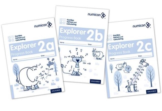 Numicon: Number, Pattern And Calculating 2 Explorer Progress Books Abc (Mixed Pack) Av Ruth Atkinson, Jayne Campling, Romey Tacon, Tony Wing