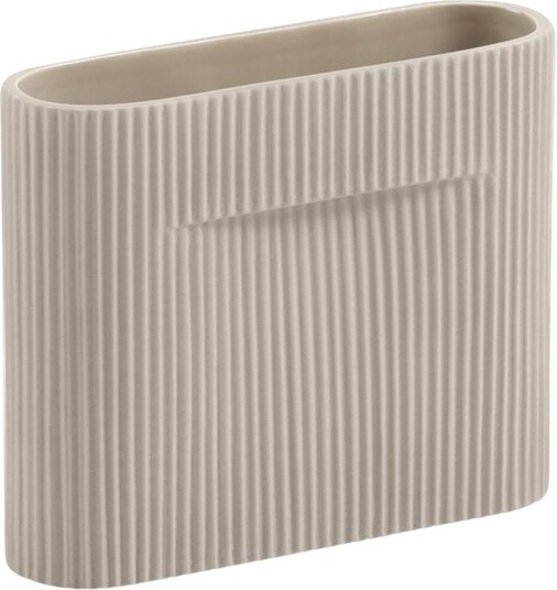 Muuto Ridge Vase Beige 16,5 Cm Vaser Anderssen & Voll