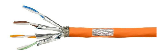 LogiLink Professional CAT 7 SFTP, PiMF 100m Bulkkabel Orange