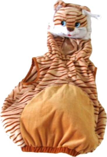 Tiger Kostyme Halvdrakt i Plysj 1-2 år 80-92 cm 68280