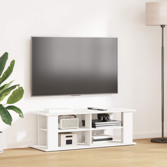 TV stativ Hvit 96 x 35 x 33,5 cm