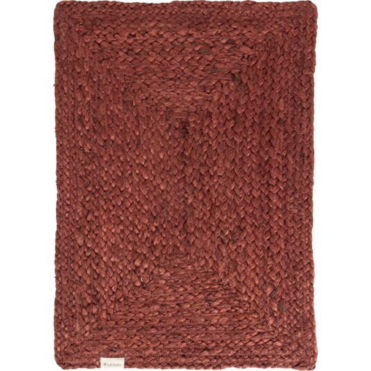 Lama Dekkebrikke Jute Rust Rektangulær 35x50 cm