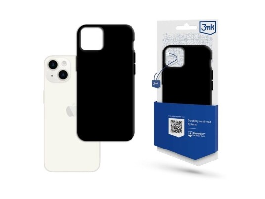 3Mk Matt Deksel til iPhone 15 - TPU Svart 3Mk Matt Deksel til iPhone 15 - TPU Svart