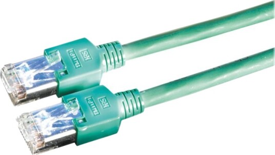 Kerpen Megaline D1-20 Sf/U - Krysskabel - Rj-45 (Hann) Til Rj-45 (Hann) - 2 M - Sf/Utp - Cat 5E - Grønn