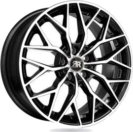 Racer Mygal Shiny Black Machined Face 8x18 5/112 ET26 B67 Racer Mygal Shiny Black Machined Face 8x18 5/112 ET26 B67